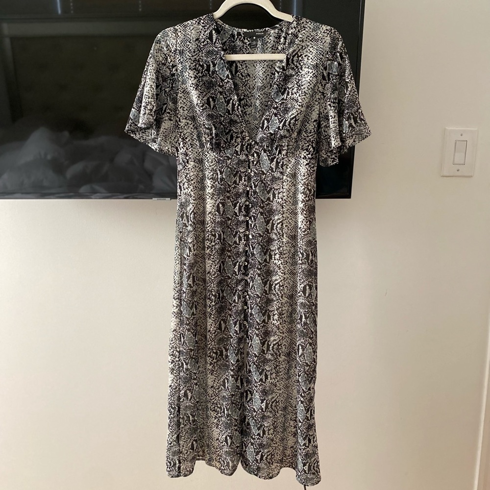 Aqua midi dress